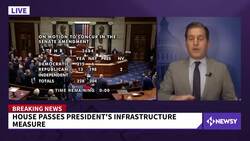Dems End Deadlock, House Sends Biden Infrastructure Bill News Clip