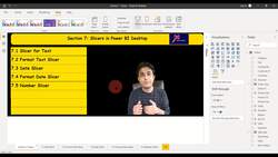 Business Intelligence with Microsoft Power BI - with Material - Slicers in Power BI Instructional Video