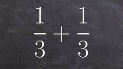 Adding fractions with like denominators - math help Instructional Video