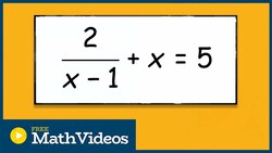 Solve a rational equation with the quadratic formula Instructional Video