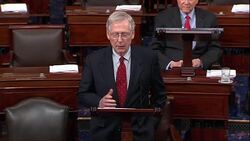 Senator McConnell criticizes desperate Kavanaugh opponents amid allegations Stock Footage