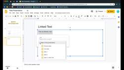 How to Link Text in GOOGLE SLIDES Instructional Video