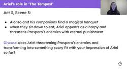 Introducing the role and presentation of Ariel in Shakespeare's 'The Tempest' Instructional Video