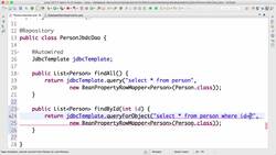 Master Hibernate and JPA with Spring Boot in 100 Steps - Step 09 - Implementing findByID Spring JDBC Query Method Instructional Video