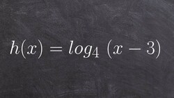 Find the X intercept of a logarithm with a horizontal shift Instructional Video
