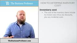 Determine Cost of Inventory - Financial Accounting Instructional Video