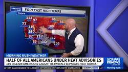 Half of all Americans under heat advisories this July 4th holiday News Clip