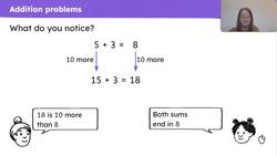 Use knowledge of addition facts within 10 to add within 20 Instructional Video