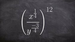 Learn how to apply the quotient rule to simplify an expression with rational powers Instructional Video