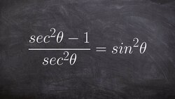 Verifying trigonometric identities by splitting up your fractions Instructional Video