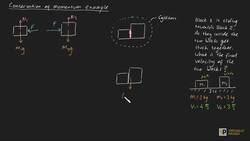 Conservation of Momentum example 1 Instructional Video