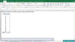 Statistics for Data Science and Business Analysis - Numerical Variables and Using a Frequency Distribution Table Instructional Video