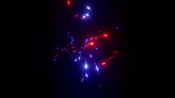 3d rendering. Disintegrating plasma in red and blue colors. A big explosion in space. Electric arc in vacuum. Stock Footage