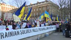 Anti war protest outside Downing Street News Clip