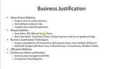 Agile Scrum Master Certification Exam Prep (CSM) - Business Justification Instructional Video