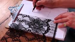 How to Draw Lace for a Fashion Sketch Instructional Video