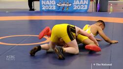 #TheMoment a Nunavut wrestler won gold for his late auntie News Clip