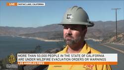A major wildfire is burning near the town of Castaic in southern California News Clip