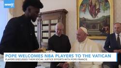 Pope Francis Welcomes NBA Players To The Vatican News Clip