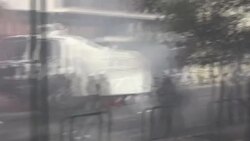 CLEAN : Police and protesters clash in Athens after court finds neo-Nazi party a criminal group News Clip