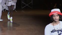 Naomi Campbell walks in the Tommy x Lewis show at London Fashion week News Clip