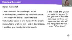 Understanding the presentation of love in Browning's 'Sonnet 43' Instructional Video