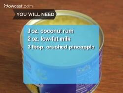 How to Make a Low-Cal Pi̱a Colada Instructional Video
