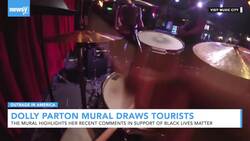 Tourists Flock To Dolly Parton Mural Supporting Black Lives Matter News Clip