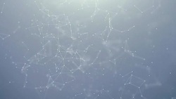 Abstract Digital Concept of Geometrical Figures Polygon Plexus Fractals Moving, Connecting Between and with Particles. Triangular Technological Concept Seamless Loop Background Animation Stock Footage