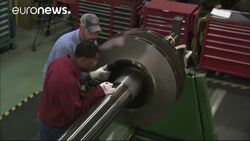 Euro zone business growth loses momentum News Clip