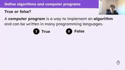 Comparing algorithms to computer programs Instructional Video