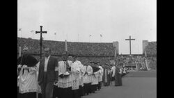 German Catholic Congress in Olympic Stadium in West Berlin News Clip