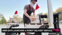 Uber Eats Robot Deliveries Available in Miami News Clip