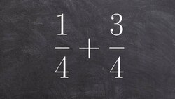 How to add two fractions with same denominator and then simplify the answer Instructional Video