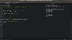Bash Shell Scripting - Creating Loops Using "for" Instructional Video
