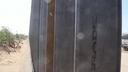 CLEAN : US begins work on renewing a stretch of wall on Mexican border News Clip
