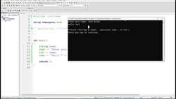 Fundamentals of Object-Oriented Programming - C++ - User Input - Getline Function Instructional Video