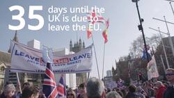 Countdown to Brexit: 35 days until Britain leaves the EU News Clip