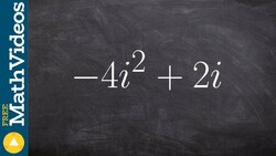 Writing complex numbers in standard form again Instructional Video