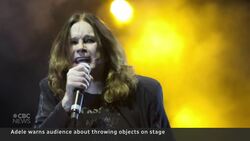 Musicians call out audiences for throwing objects on stage News Clip