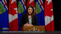 New Alberta Premier Danielle Smith dials back sovereignty pledge News Clip