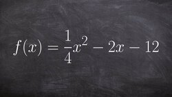 Find the vertex of a parabola using the formula Instructional Video