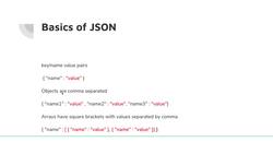 HTML CSS and JavaScript for Beginners - A Web Design Course - What is JSON Instructional Video