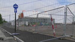 Drone shots of hospital under construction News Clip