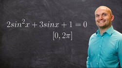 Solving a trigonometric equation by factoring Instructional Video
