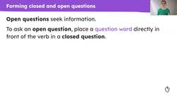 What you do at home: questions with 'wer', 'was', 'wo' and 'wie' Instructional Video