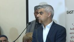 London mayor Sadiq Khan spaking at interfaith prayer vigil after Christchurch attacks News Clip