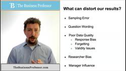 Marketing - What Distorts the Results of Marketing Research Instructional Video