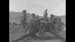Korean War: US artillery firing News Clip