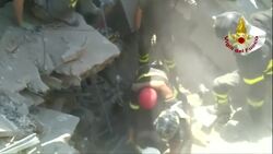 Brothers pulled alive from rubble after Ischia earthquake News Clip